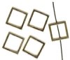 5 18x8mm Gold  Square Frames